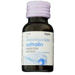 Asthalin Respirator Solution 15 ml - Salbutamol - Cipla, India