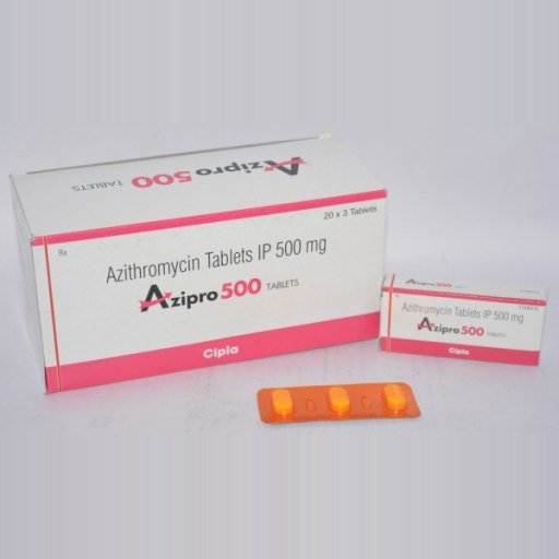Azipro 500 mg - Azithromycin - Cipla, India