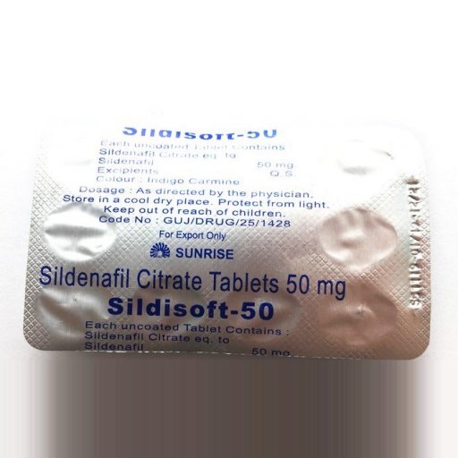 Sildisoft 50 mg - Sildenafil Citrate - Sunrise Remedies